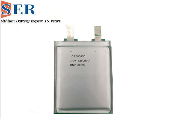 Limno2 초박형 배터리 CP303450 SER 그룹 3v 프리즘 리튬 망간 3v 소프트 팩 배터리