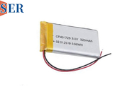 3.0V 초 얇은 LiMno2 부드러운 배터리 CP401725 일회용 Li-MnO2 패치 배터리