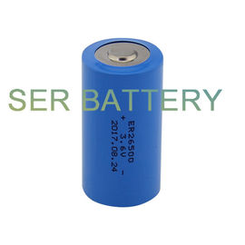 타디란 TL2200 / TL4920을 위한 원통의 Li SOCL2 배터리 Ｃ 3.6V 8500mAh 사이즈 ER26500