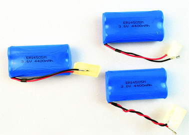 주문 제작된 Li SOCL2 배터리 4400mAh 3.6V/7.2V AA ER14505M-2P 사이즈 1S2P CE 승인