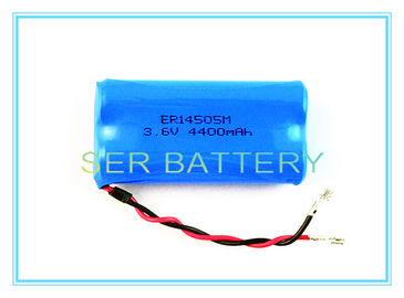 주문 제작된 Li SOCL2 배터리 4400mAh 3.6V/7.2V AA ER14505M-2P 사이즈 1S2P CE 승인