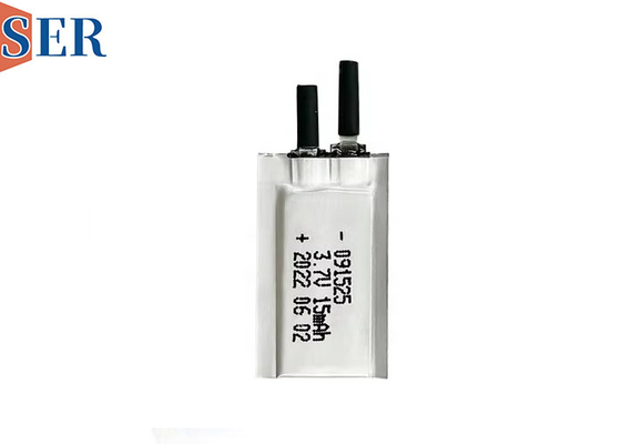 착용 가능한 장치에 3.7V 초 얇은 봉지 셀 091525 재충전 리?? 폴리머 배터리를 사용자 정의