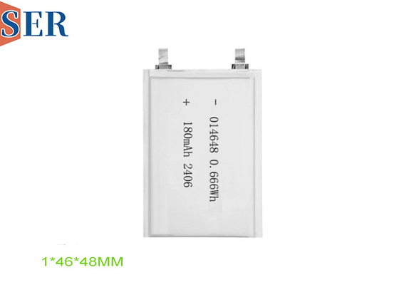 배터리 공장 공급품 3.7v 재충전 가능한 전자 기기용 극 얇은 폴리머 리?? 배터리 014648