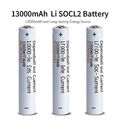 13000mAh 리 SOCL2 배터리 2% 자생 속도 600mA 펄스 전류 신뢰할 수 있고 오래 지속되는 에너지원