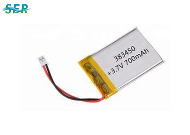 383450 고전압 리튬-폴리머 전지, GPS 폰을 위한 600mAh 재충전이 가능한 리포 배터리