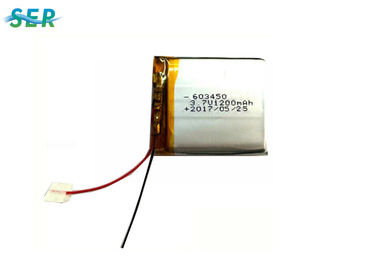 PCB / 와이어와 긴 수명 충전식 리튬 폴리머 603450 3.7V 3300 mah