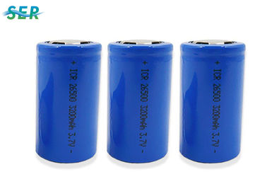 플래시 조명을 위한 대용량 재충전이 가능한 리튬 이온 배터리 3.7V 3200mAh Ｄ 26500 사이즈 원통형 셀