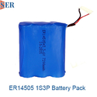 ER14505 Li SOCL2 배터리 1S3P 3.6V 7.2V 10.8V ER 2/3A 2/3A 사이즈 리튬 금속 배터리