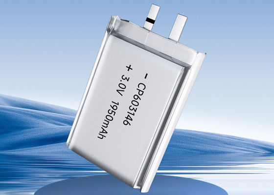 CP603146 초기의 리튬 전지 극단적 가는 Li-MnO2 파우치 셀 긴 저장 수명 3v명