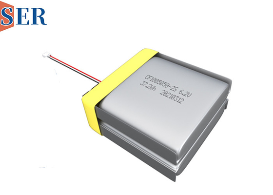CP505050-2S LiMnO2 리튬 망간 소프트 팩 배터리 CP1005050-2S 6.0V 6000mAh