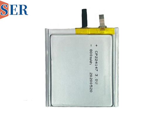 CP224147 프리스마틱 울트라 얇은 배터리 3.0V 750mAh 기본 지능 카드 배터리