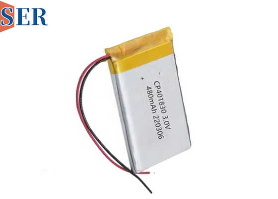 충전이 불가능한 소프트 팩 Li Mno2 배터리 CP401830 3.0V 400mah 소변 센서