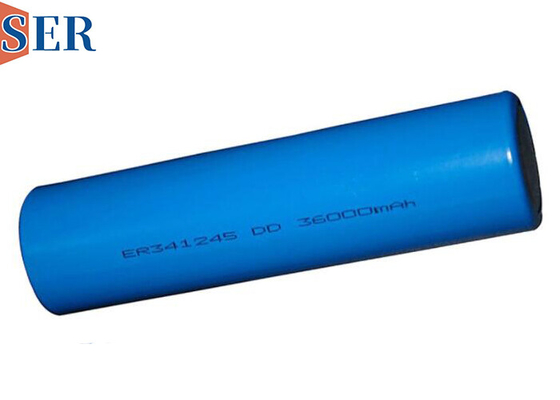 ER341245 3.6V 고 용량 35Ah 리 SOCL2 배터리 DD 크기 자동차 산업용
