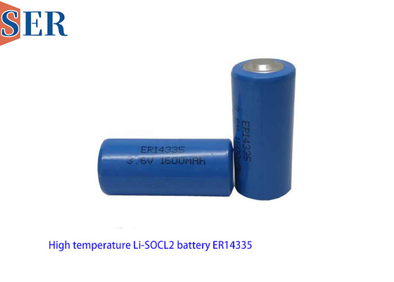 높은 온도 3.6V 원자력 Li Socl2 배터리 ER14335 2/3AA 크기 ER14335S 추적 TPMS 제품