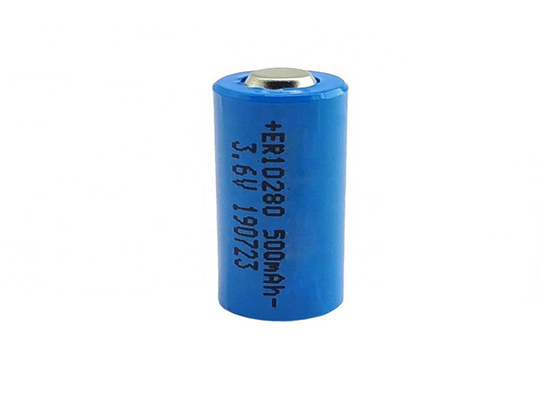 ER10280 500mAh 전선 리튬 socl2 전지 3.6 Ｖ 리튬 티오닐 염화물