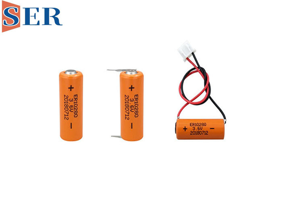 ER10280 Li SOCL2 전지 500mAh 3.6V 2/3AAA 사이즈 리튬 ER10/28