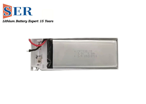 CP7835128 리튬 일차 전지 3.0v 긴 스트립 덜 공통 극단적 가는 대나무 Limno2 배터리