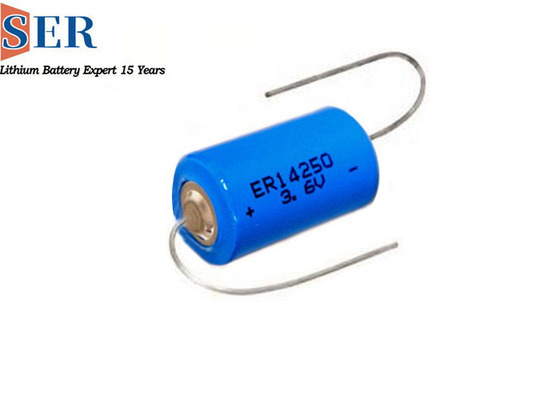 안전 3.6V 리튬 일차 전지 600 사이즈 mah ER14250S 볼트 고온 Lisocl2 배터리 장수 150명 3.6명 1/2AA명